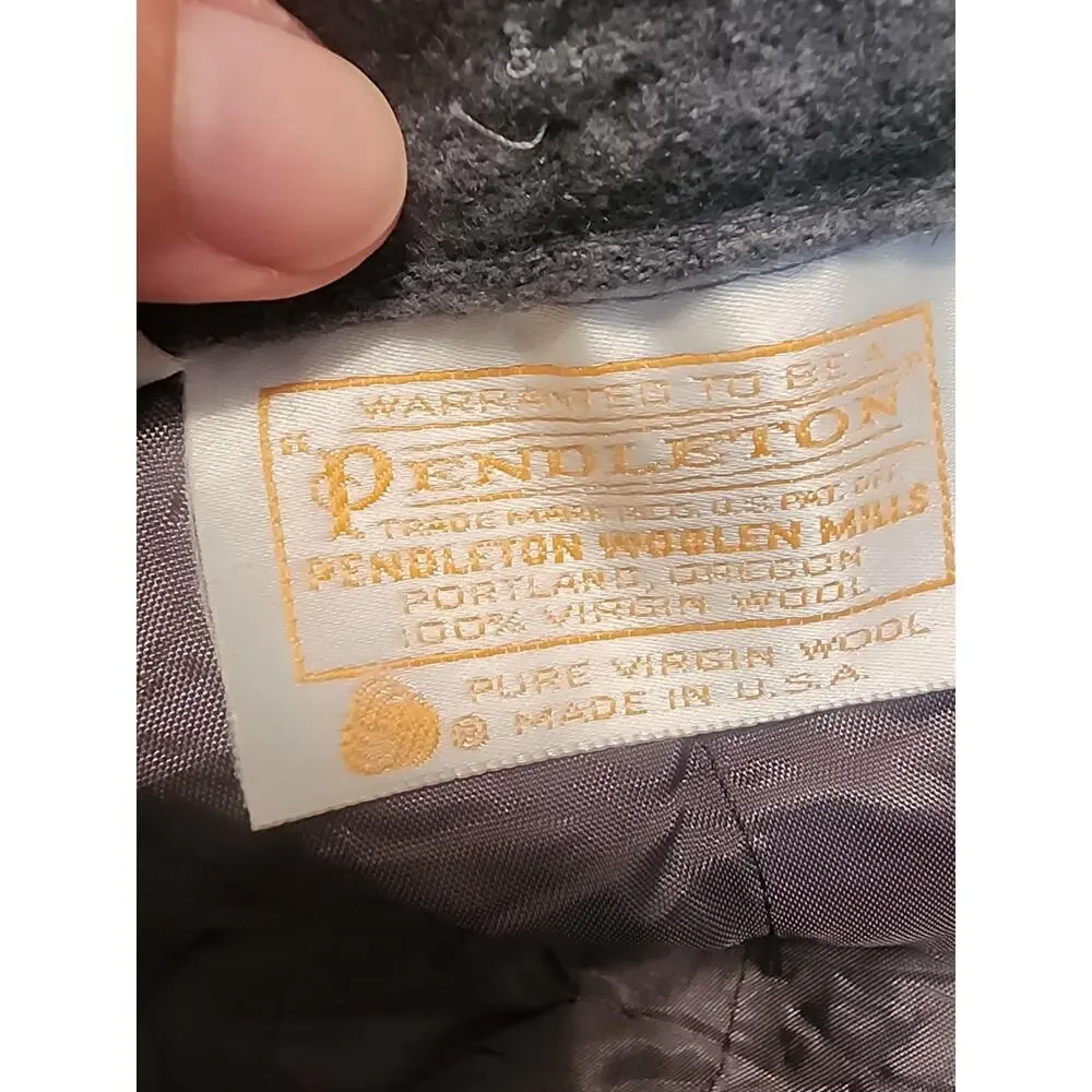 Vintage Pendleton Wool Skirt, Womens Size 12, Gray, Made in USA